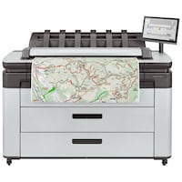 Picture of Hp 36-In Multifunction Xl Designjet Printer with Postscript and PDF, 3600DR, White and Black