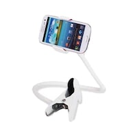 Universal Flexible Phone Holder with Clip, White