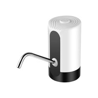 Automatic USB Charging Electric Water Pump, White - 13.5x9.5x9.5cm