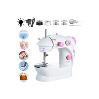 Multi-Function Electric Micro-Sewing Machine, White & Pink, P-32484EU