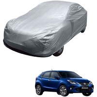 Picture of Kozdiko Car Body Cover with Buckle Belt for Toyota Glanza, KZDO393464, Silver
