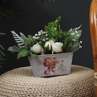 Picture of Pan Flower Arrangement Plastic Pot