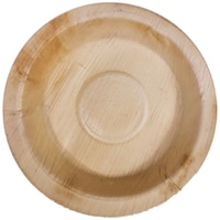 Nisarga Eco Products Round Plate, NISECO741763, 6inch, Beige