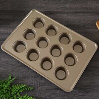 Picture of Pan Blanch 12 Cup Muffin Pan, Copper, 42 x 30 x 4cm