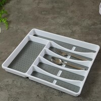 Picture of Pan Draco Cutlery Organizer, White, 40 x 33 x 5cm