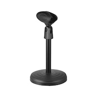 Portable Fixed Desk Microphone Stand Mic Holder With Clip, Black