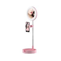 Portable Ring Light Stand, Pink