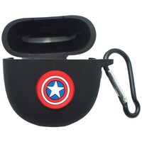 Mutiny Noise Silicone Captain America Earbud Case Cover, MU482069, Noise VS303, Black