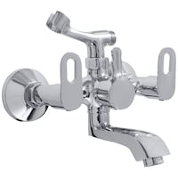 Picture of Rocio Telephonic Wall Mixer with Crutch, DZ16, 9.5 inch, Silver