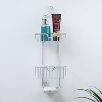 Paloma Shower Caddy, Large, 25x7cm - Silver