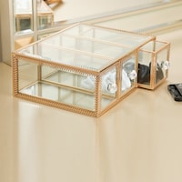 Picture of Loana 3-drawer Cosmetic Organizer, 19x9cm - Gold
