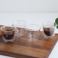 Picture of Pan Neoflam Double Wall Kahwah Cup, Clear, 70ml, Set of 4