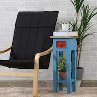 Grooven Wood End Table with Storage