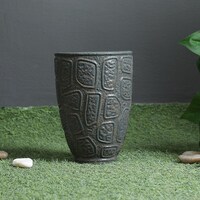 Picture of Pan Premium Ribbon Vase, Grey, 15 x 15 x 23cm