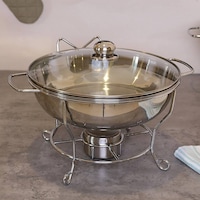 Picture of Telvin Chafing Pot with Lid, 6L - Chrome