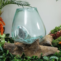 Picture of Pan Emirates Thy Wood & Glass Terrarium, Clear & Natural
