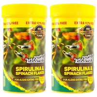 Picture of Taiyo Pluss Discovery Spirulina and Spinach Fish Food, 55 gm, Pack of 2
