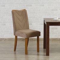 Pan Luxurious Bizotic Dining Chair, Champagne & Brown