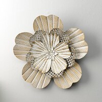 Picture of Pan Flower Wall Decor, White