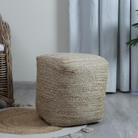 Picture of Pan Onorelia Cube Storage Ottoman, Natural, 40 x 40 x 40cm