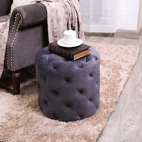 Picture of Pan Milton Small Stool, Grey, 40 x 40cm