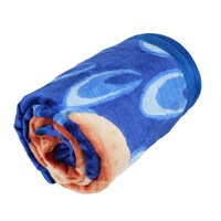 Picture of Safari Premium Korean Style Blanket Flower Print, Navy Blue & Brown - 160X220 Cm