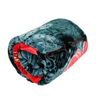 Picture of Smartex Premium Tow Sides Embossed Blanket Flower Design, Dark Green & Red - 220X240 Cm