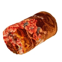Picture of Solaris Single Blanket Flower Design, Brown & Beige - 160X220 Cm