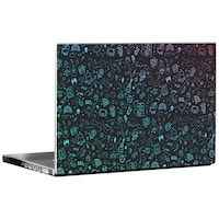 Picture of PIXELARTZ Abstract Dark Artwork Printed Laptop Sticker, Multicolour