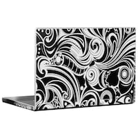 Picture of PIXELARTZ Abstract Pattern Printed Laptop Sticker, Black & White