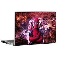 Picture of PIXELARTZ Super Hero Deadpool Printed Laptop Sticker, PXL0462621, Multicolour