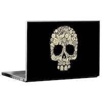 Picture of PIXELARTZ Abstract Skull Printed Laptop Sticker, Multicolour