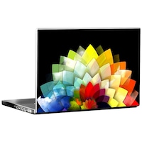 Picture of PIXELARTZ Abstract Flower Printed Laptop Sticker, PXL0462693, Multicolour