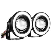 Picture of Kozdiko Led Projector Fog Light Cob with Angel Eye Ring, 15W, Set of 2