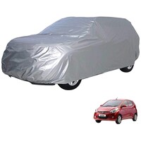 Picture of Kozdiko Matty Car Body Cover with Buckle Belt for Hyundai Eon, KZDO785229, Silver