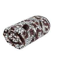 Picture of Saralon Super Soft Cloudy Blanket Leopard Design, Brown & Black - 220X240 Cm