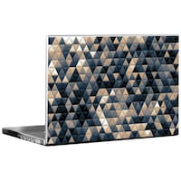 Picture of PIXELARTZ Triangle Mosaic Pattern Printed Laptop Sticker, Multicolour