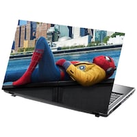 Picture of PIXELARTZ Spiderman Printed Laptop Sticker, PXL0460757, Multicolour