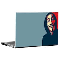 Picture of PIXELARTZ Anonymous Mask Printed Laptop Sticker, Multicolour