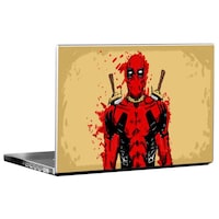 Picture of PIXELARTZ Super Hero Deadpool Printed Laptop Sticker, PXL0462618, Multicolour