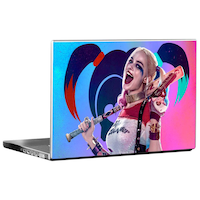 Picture of PIXELARTZ Harley Quinn Printed Laptop Sticker, PXL0462604, Multicolour