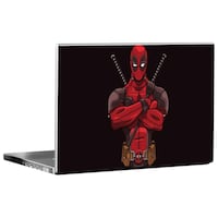 Picture of PIXELARTZ Super Hero Deadpool Printed Laptop Sticker, PXL0462614, Multicolour