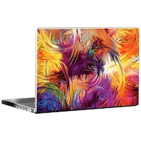 Picture of PIXELARTZ Abstract Painting Artwork Printed Laptop Sticker, Multicolour