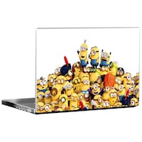 Picture of PIXELARTZ Minions Cartoon Printed Laptop Sticker, PXL0460783, Multicolour