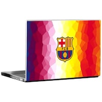 Picture of PIXELARTZ Football Club Barcelona Printed Laptop Sticker, DUB000461181, Multicolour