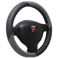 Kavach Polyurethane Steering Cover for Mahindra Scorpio, CA40818, Black & Grey