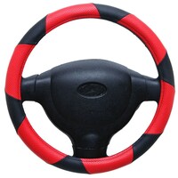 Kavach Polyurethane Steering Cover for Mahindra Scorpio, CA40827, Red & Black