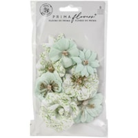 Picture of Prima Marketing Watercolor Mulberry Paper Flowers, Minty