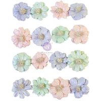 Prima Marketing Watercolor Mulberry Paper Flowers, Pretty Tints