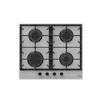 Star Track Stainless Steel Built In 4 Burner Gas Hob with Autoignition - Sliver